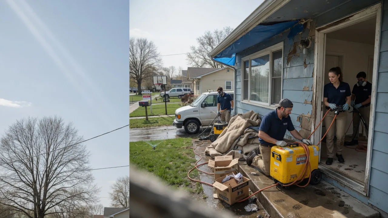 Basement Flood Cleanup in Haysville, KS near me